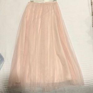 Jenny Yoo high rise skirt! Tulle overlay